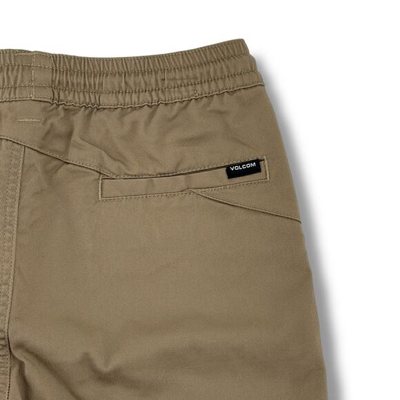 Volcom Frickin Elastic Drawstring Chino Shorts Big Boys Sz X-Large 6" Inseam - Picture 4 of 5